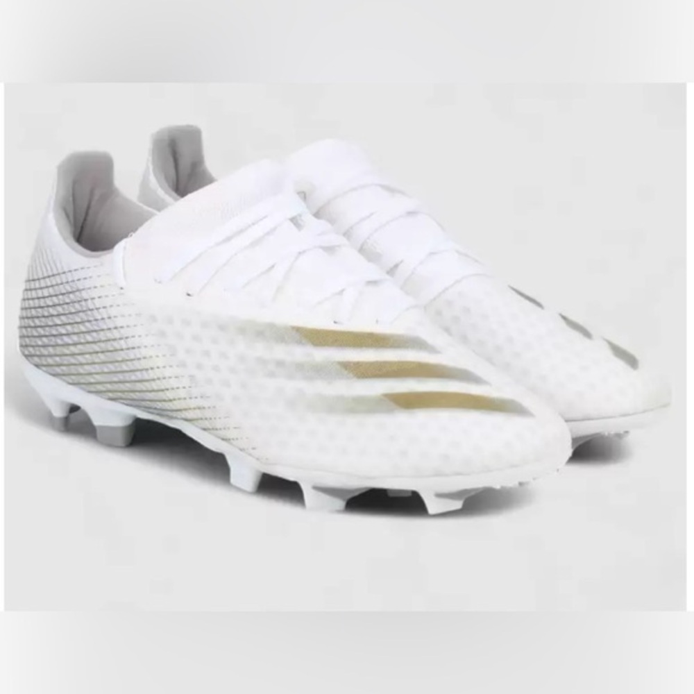 New Adidas white Ghosted 3 Firm Ground unisex Cleats size 6.5 mens 8.5 womens